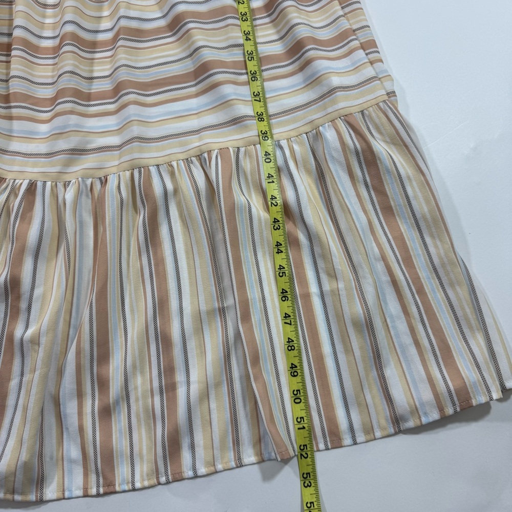 Baltic Born Willow Smocked Maxi Dress Tan Yellow Stripe - Picture 5 of 9